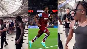 Stonebwoy’s epic reaction to Mohammed Kudus’ scintillating goal