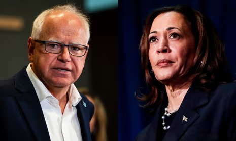 Kamala Haris Appoints  Tim Walz as Her Running Mate