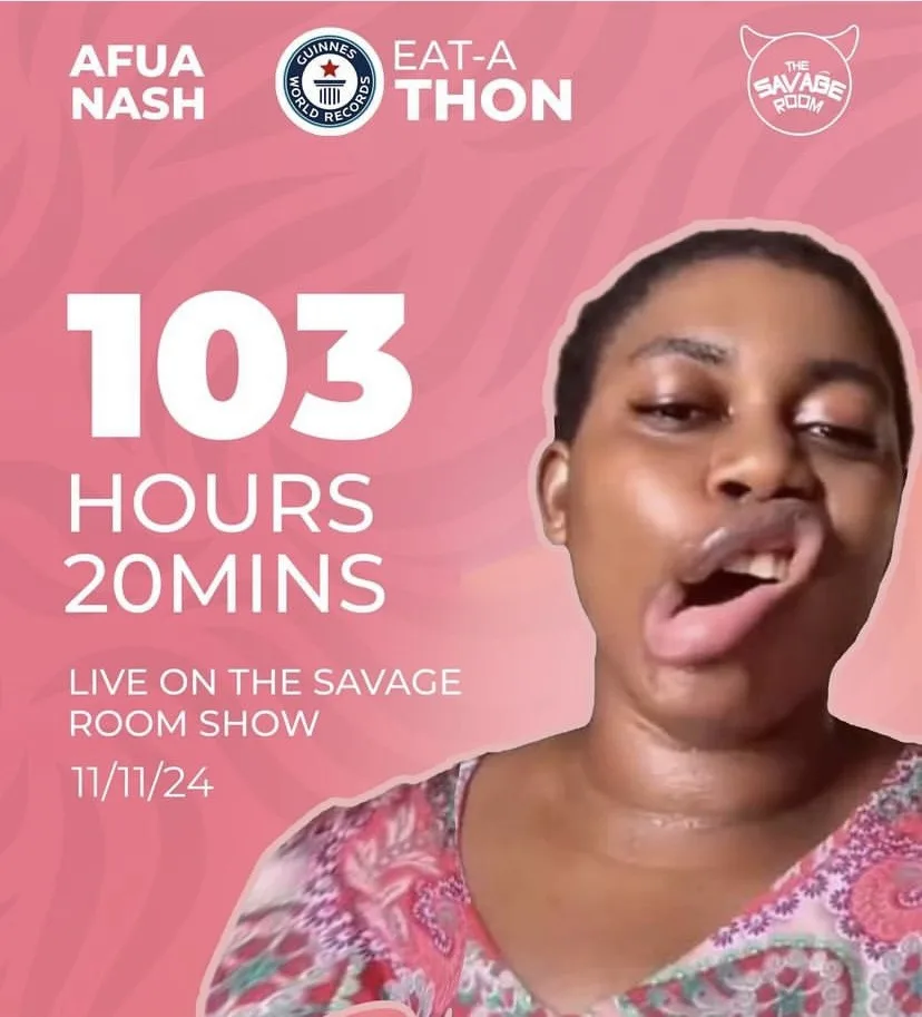 GWR Responds to Afua Nash’s Eat-A-Thon Attempt: No Longer Monitor Records for Extended Eating Periods